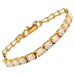 Opal 18 Karat Yellow Gold Bracelet