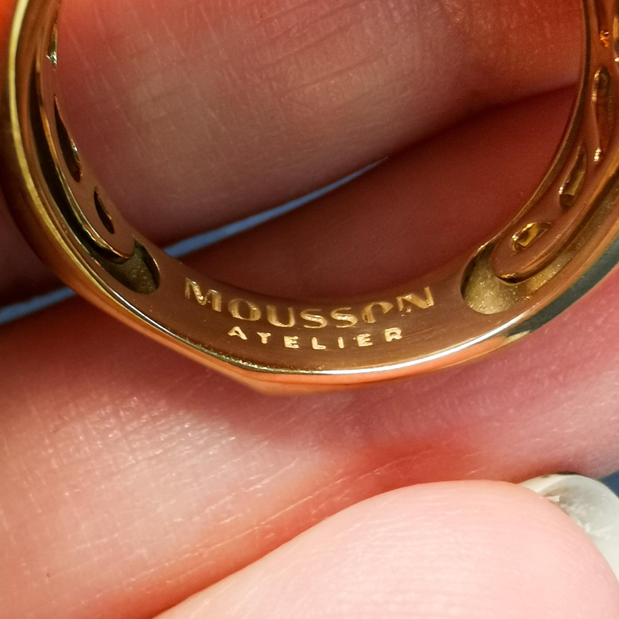 Opal 7,47 Karat Diamanten 18 Karat Gelbgold Ring im Zustand „Neu“ in Bangkok, TH