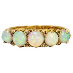 Opal and 18 Carat Gold Ring, circa 1890s