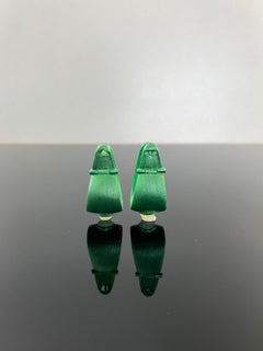 Opal and 18K Gold Hoop Earrings Rhodium Plated