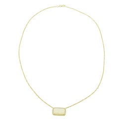 Opal and Diamond Yellow Gold Necklace