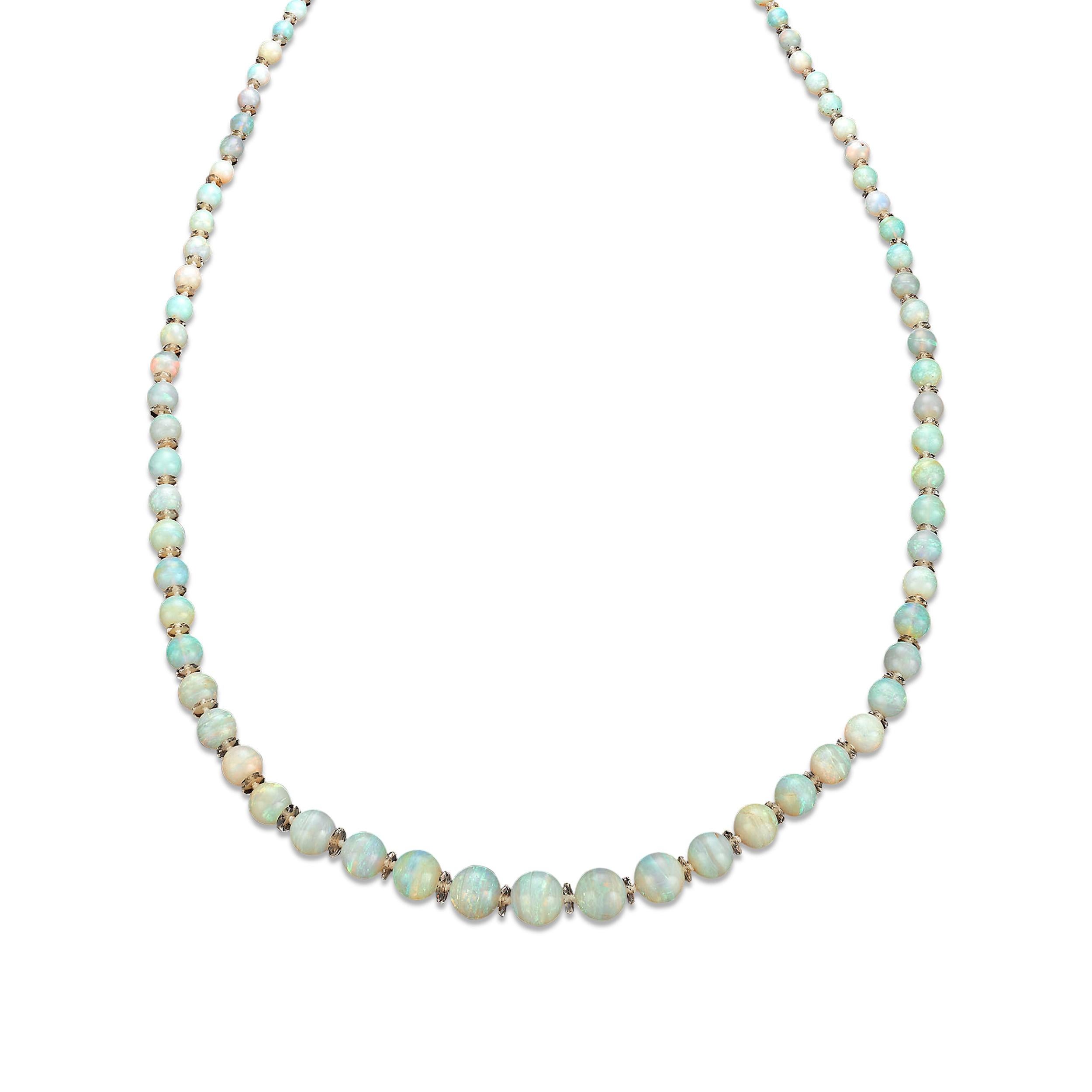 opal crystal necklace