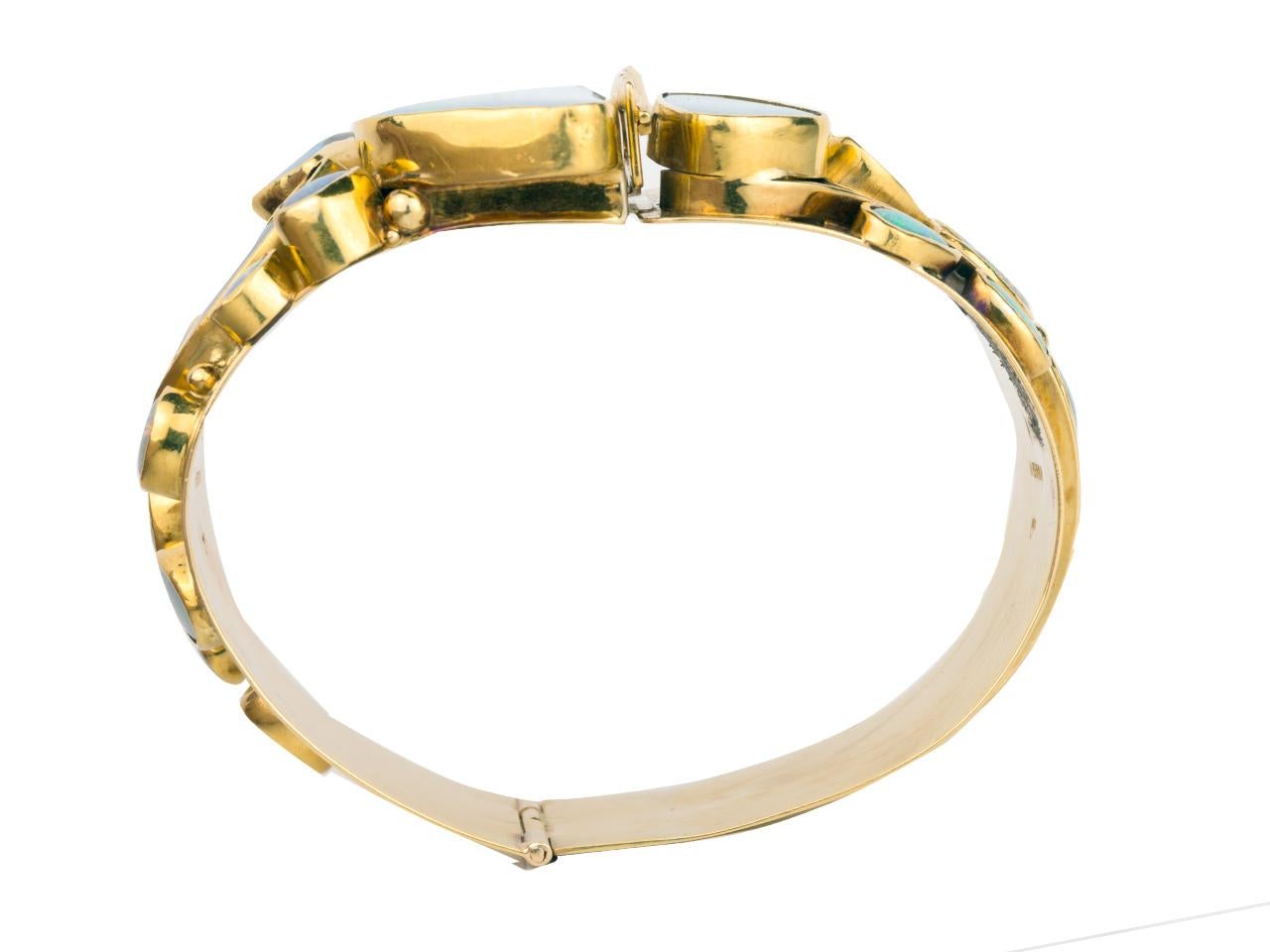 Women's or Men's Opal Bangle Bracelet by Vincent Ferrini