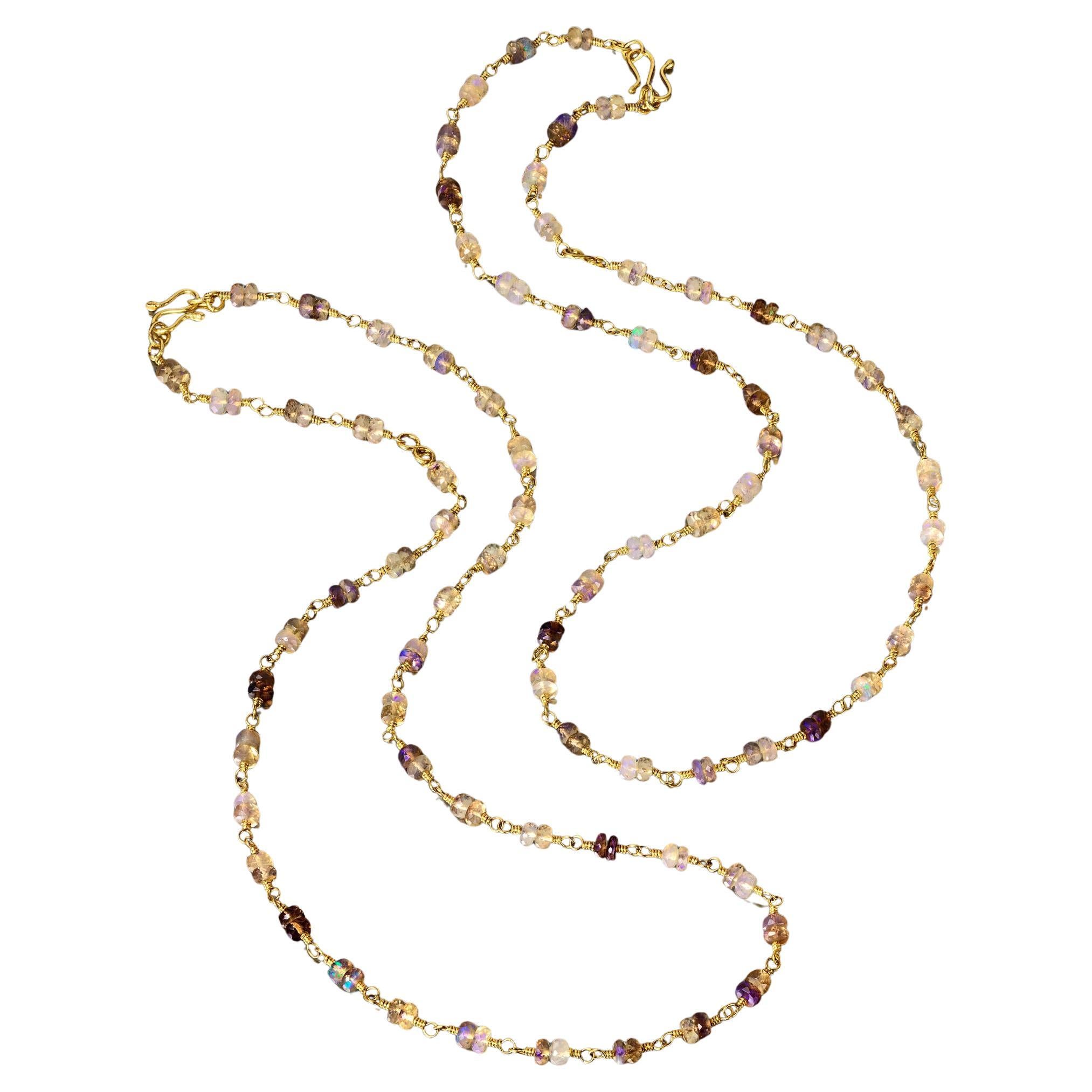 Opal bead necklaces in 22Karat gold