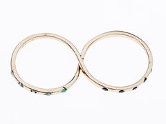 Opal-Ring mit schwarzem Diamanten, Gold, Zweifingerring, J Dauphin