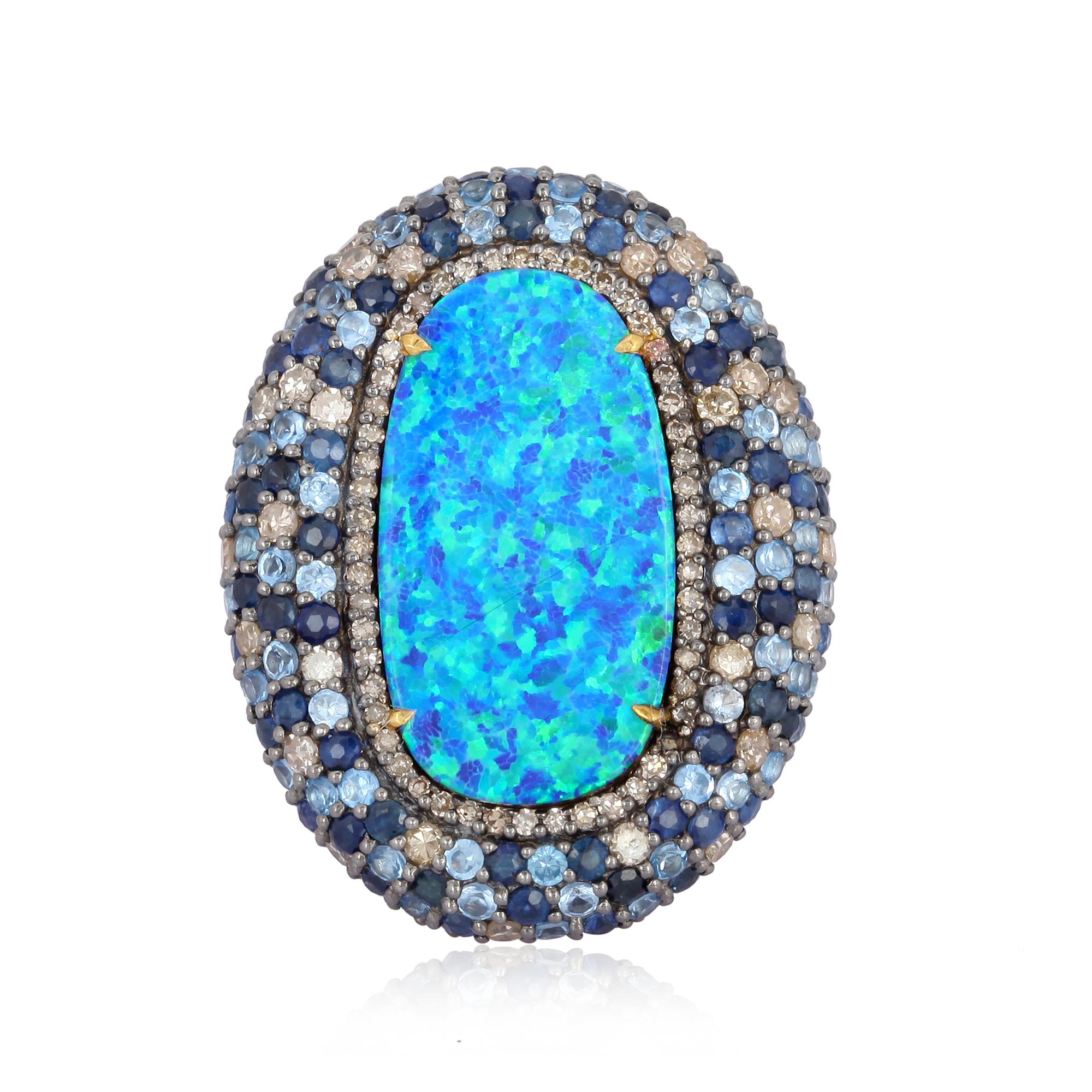 opal and sapphire ring blue nile