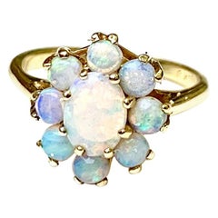 Opal Cluster Ring