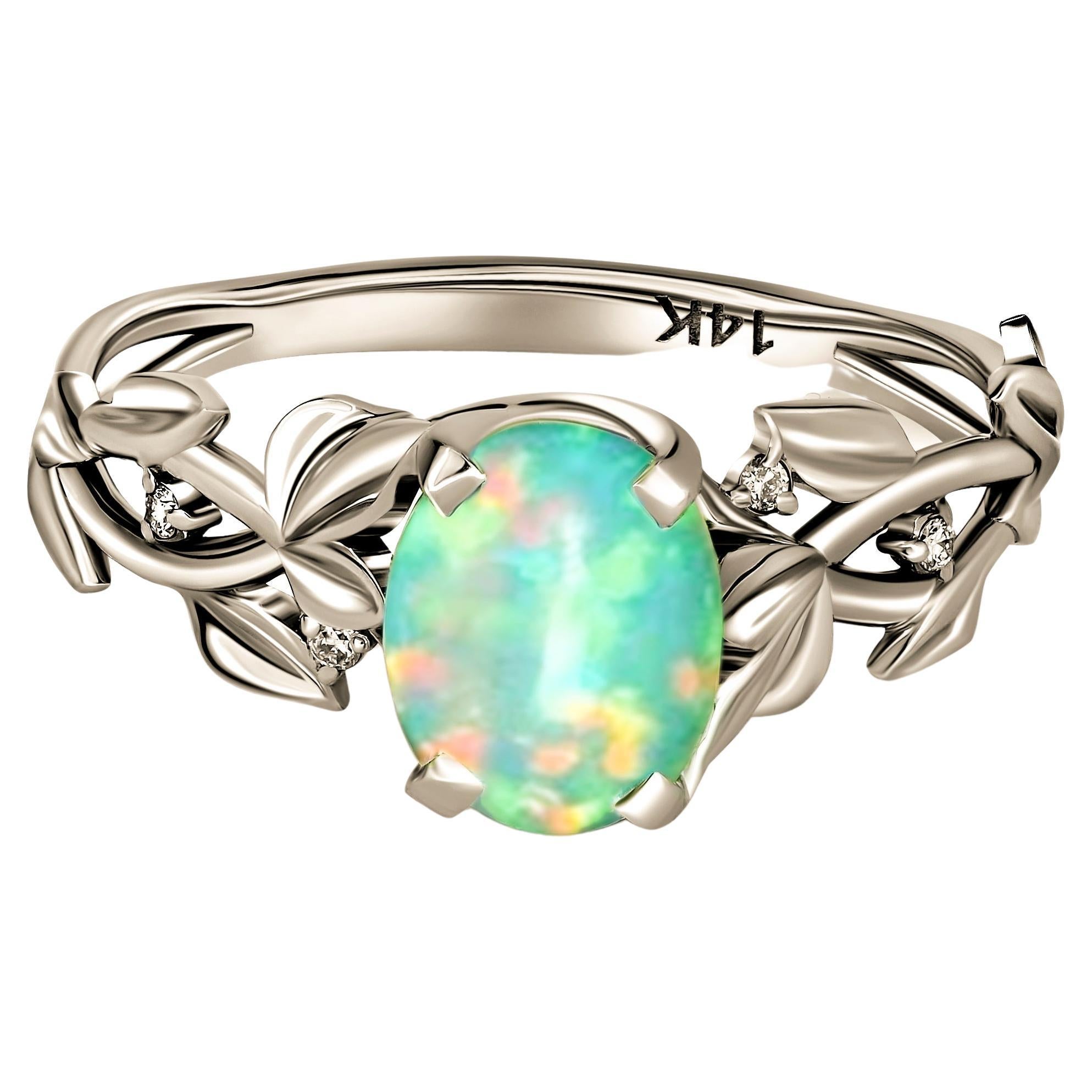 Opal Cocktail 14k Gold Ring