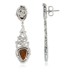 Opal-Diamant-Ohrringe aus 18 Karat Gold