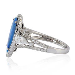 Opal Diamond 14 Karat White Gold Ring
