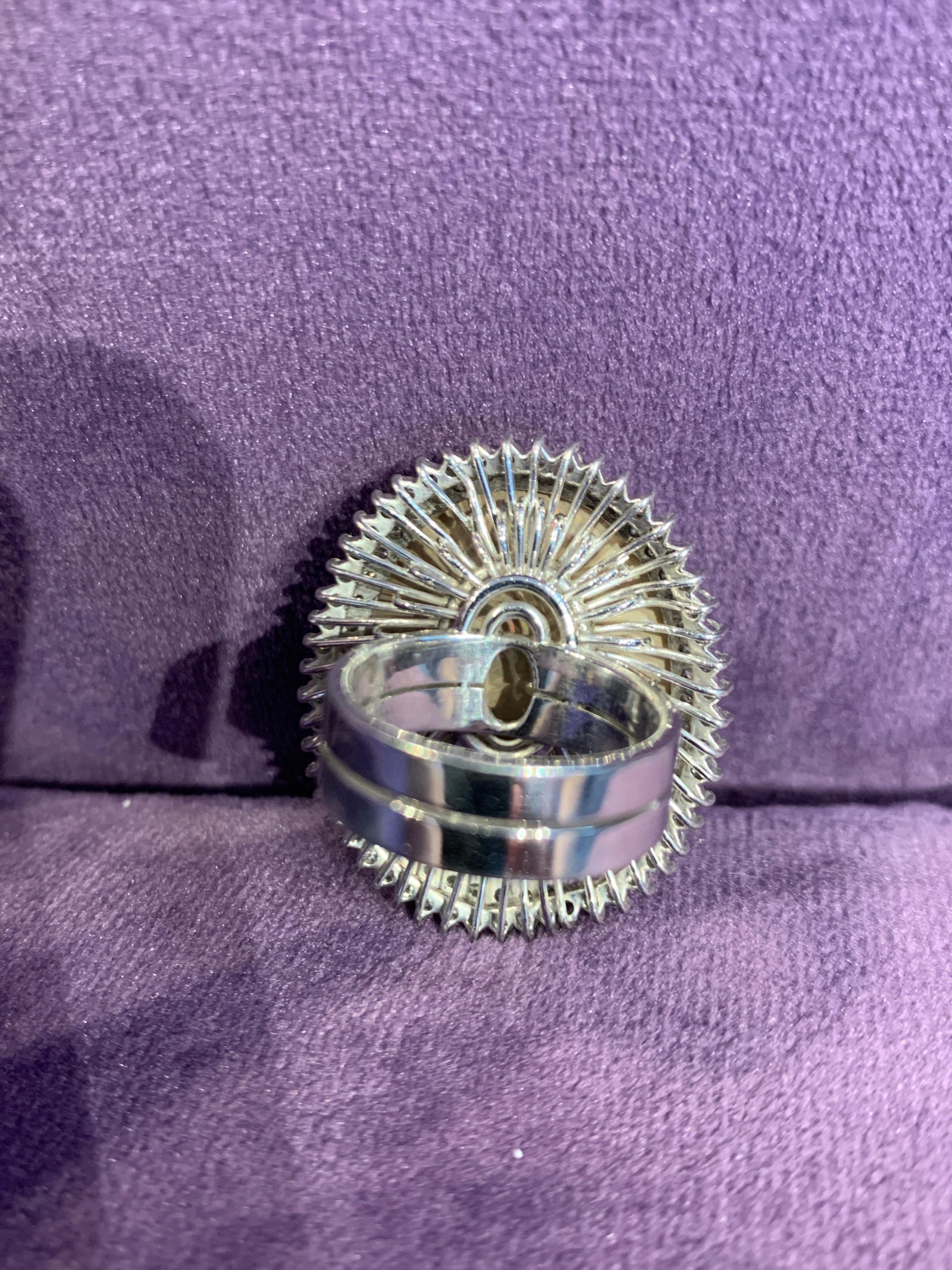 Opal & Diamond Cocktail Ring For Sale 3