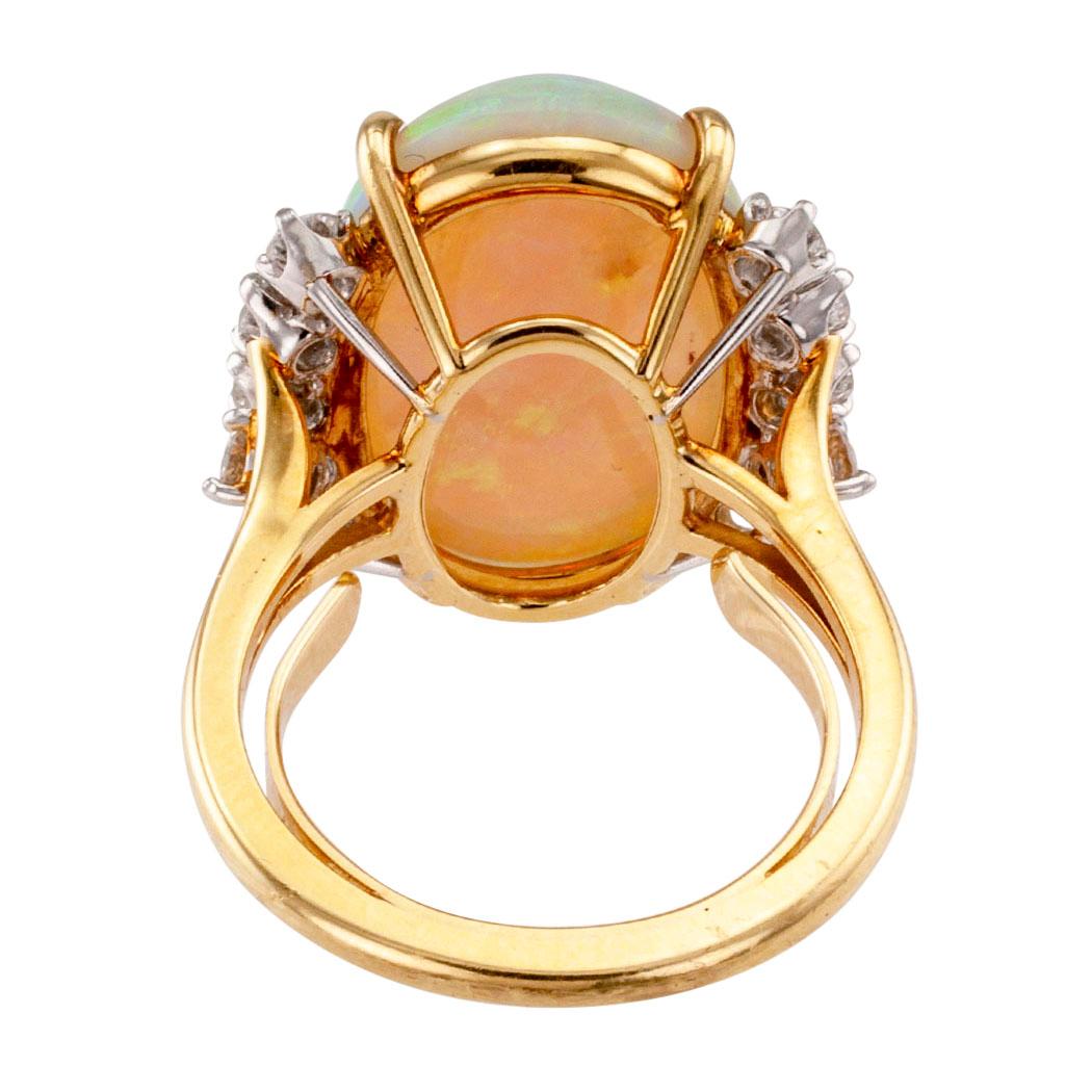 Opal Diamond Gold Cocktail Ring 2