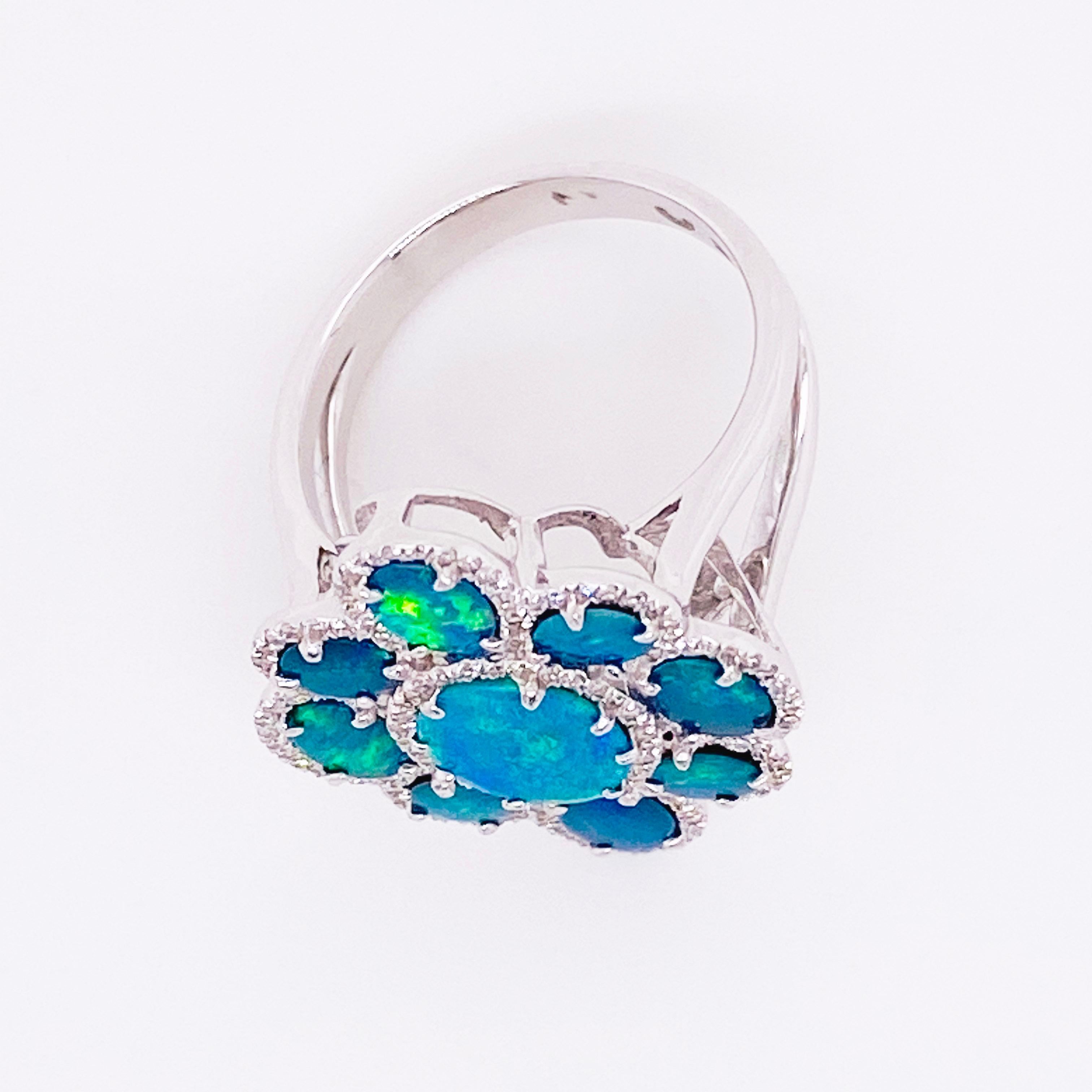 green opal rings