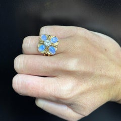 Opal & Diamond Ring