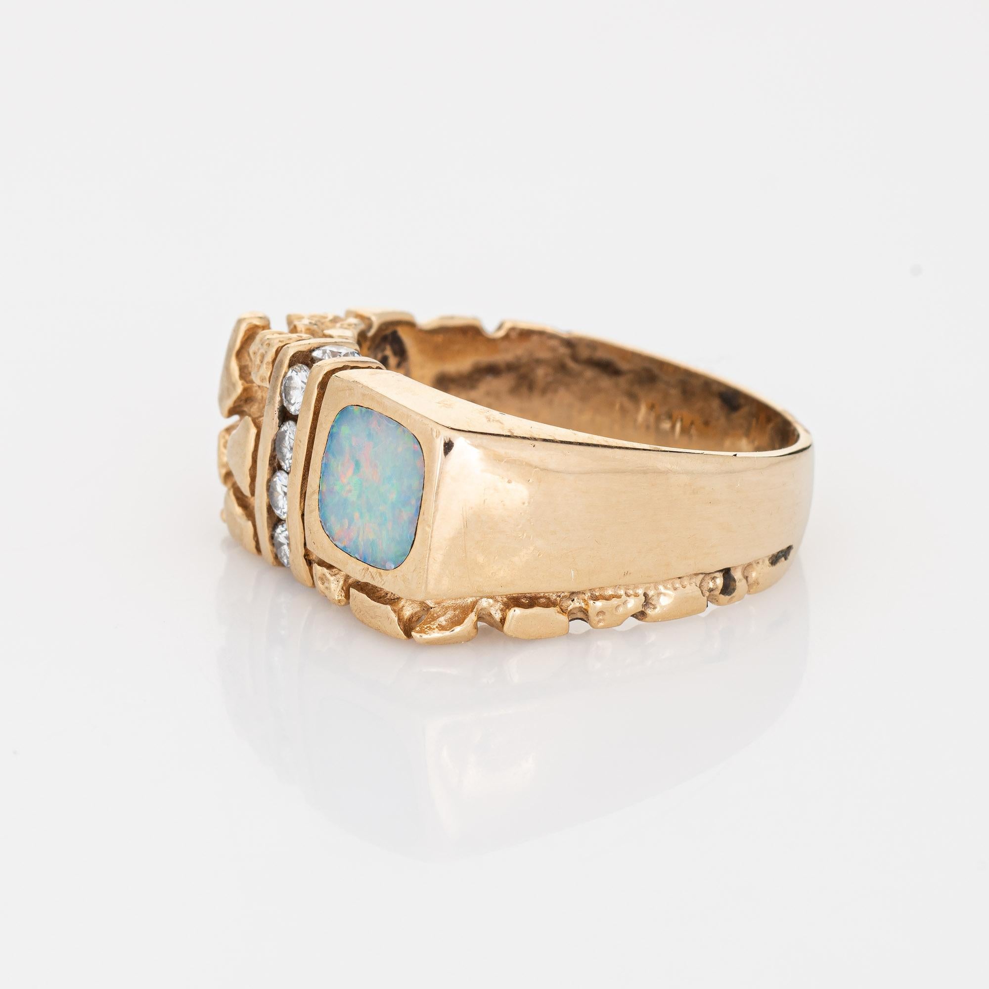 mens opal rings for sale