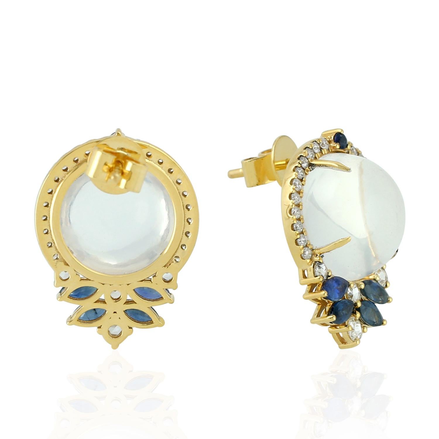 opal sapphire earrings