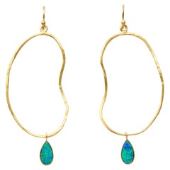 Susan Lister Locke Opal Drop Oyster Earrings