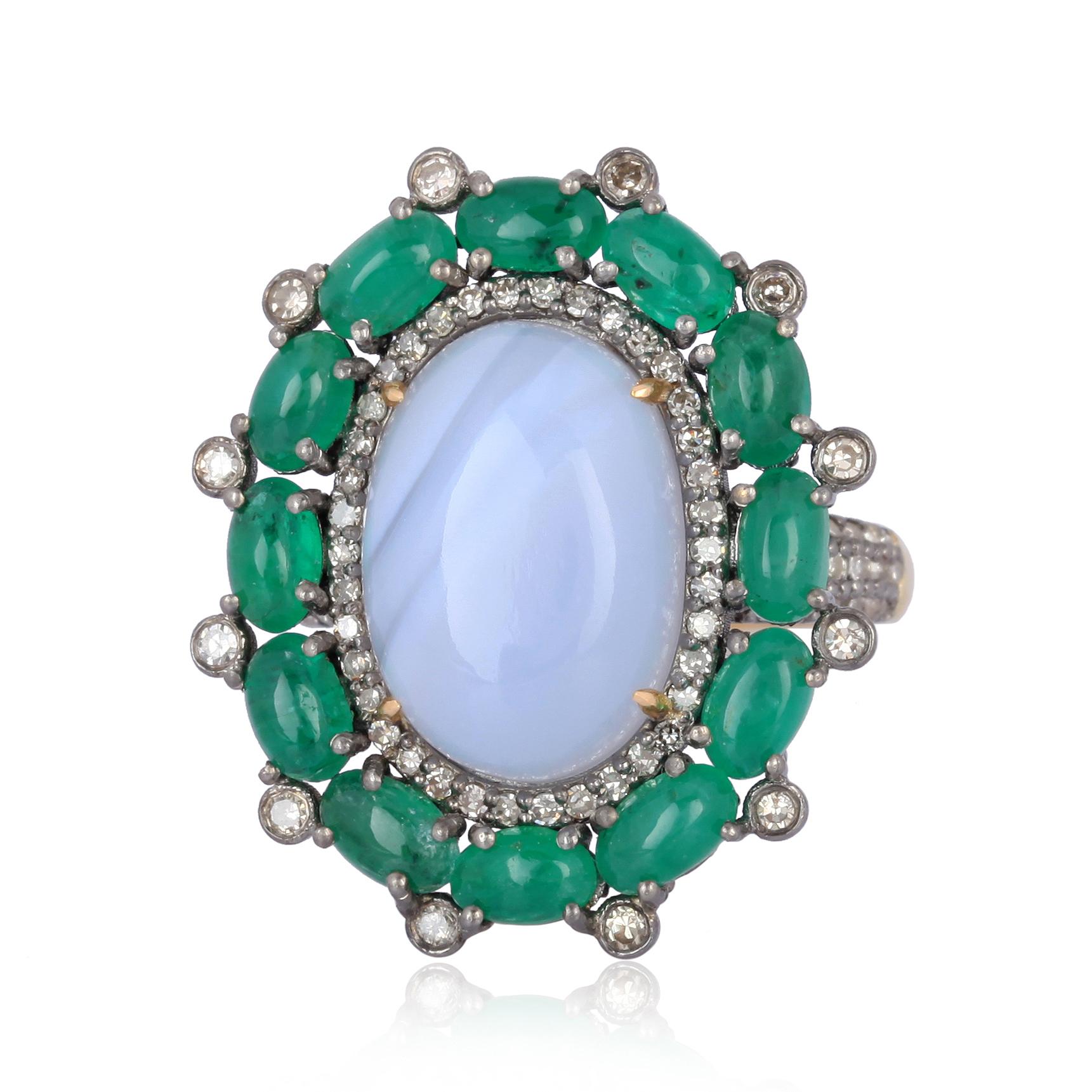 opal and emerald ring