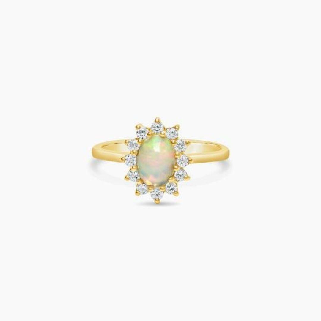 dainty opal rings
