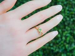 Opal Engagement Ring, Genuine Opal 14k Gold Ring