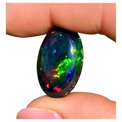 Opalo Etíope 16.94Ct piedra preciosa natural, Cabujón oval, , Certificado GFCO