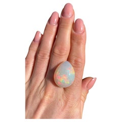 Opal Ethiopian 25.49Ct natural gemstone, Oval cabochon, Ethiopia, GFCO certified