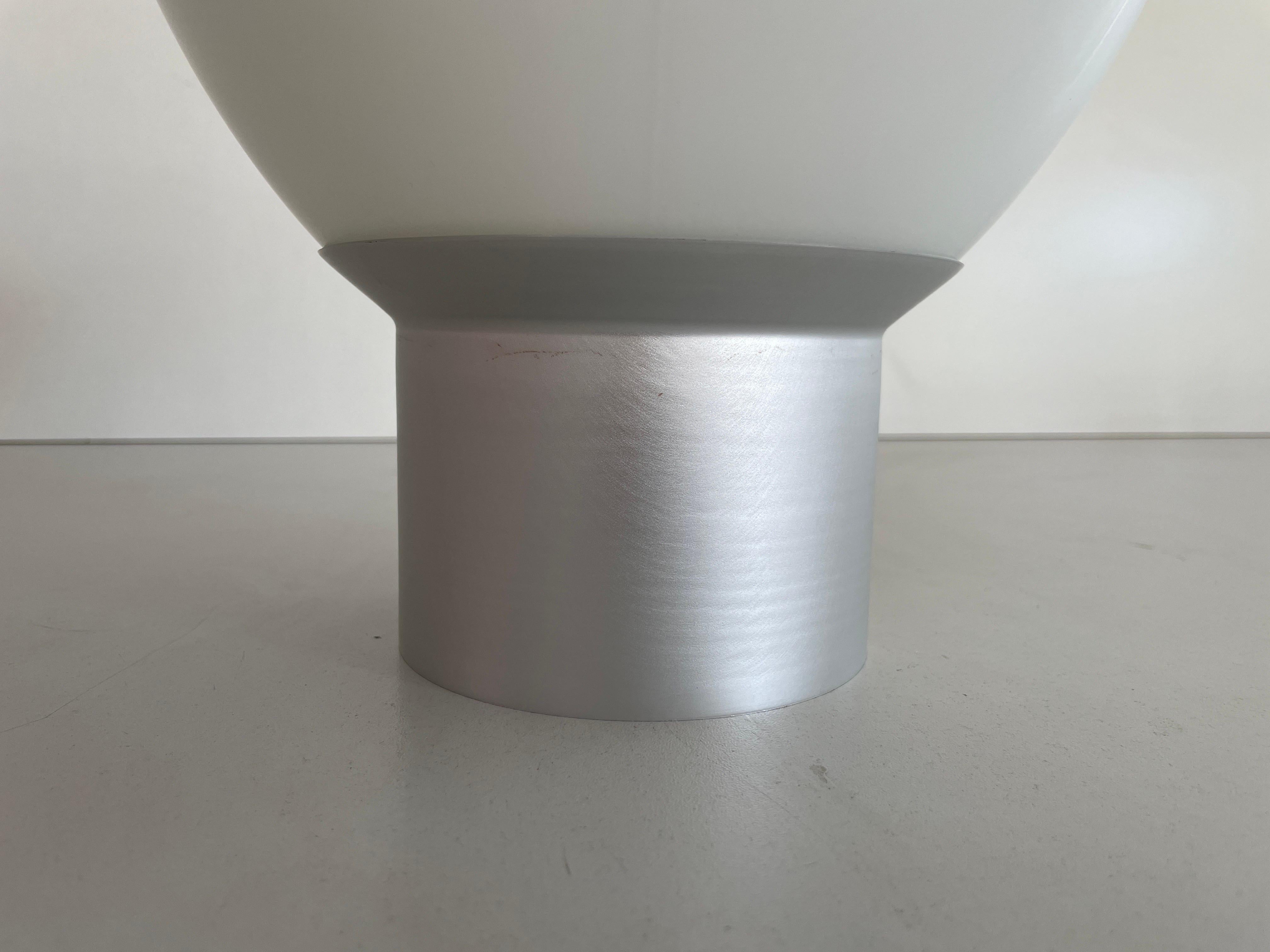 Opal Glas and Metal Deckenlampe by IFÖ, 1960s, Sweden In Excellent Condition For Sale In Hagenbach, DE
