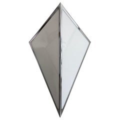 Einzelne Leuchte mit Opalglas und Aluminiumgehäuse, 1980er Jahre, Deutschland