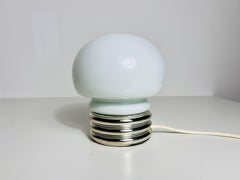 Opal Glass and Chrome Table Lamp, Germany, 1970s