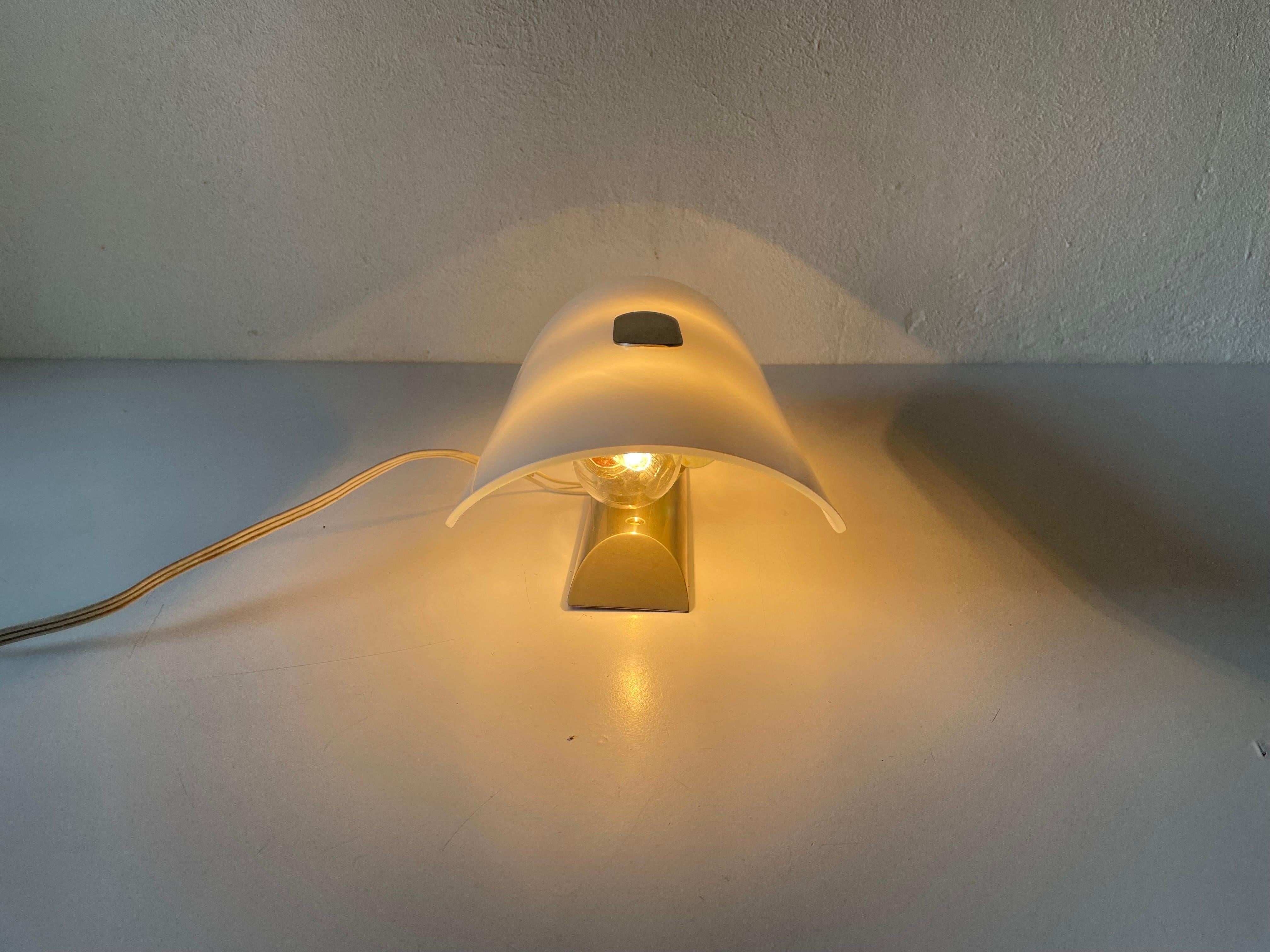 Opal Glass Model GEA Large Single Sconce by Florian Schulz, 1980s Germany For Sale 5