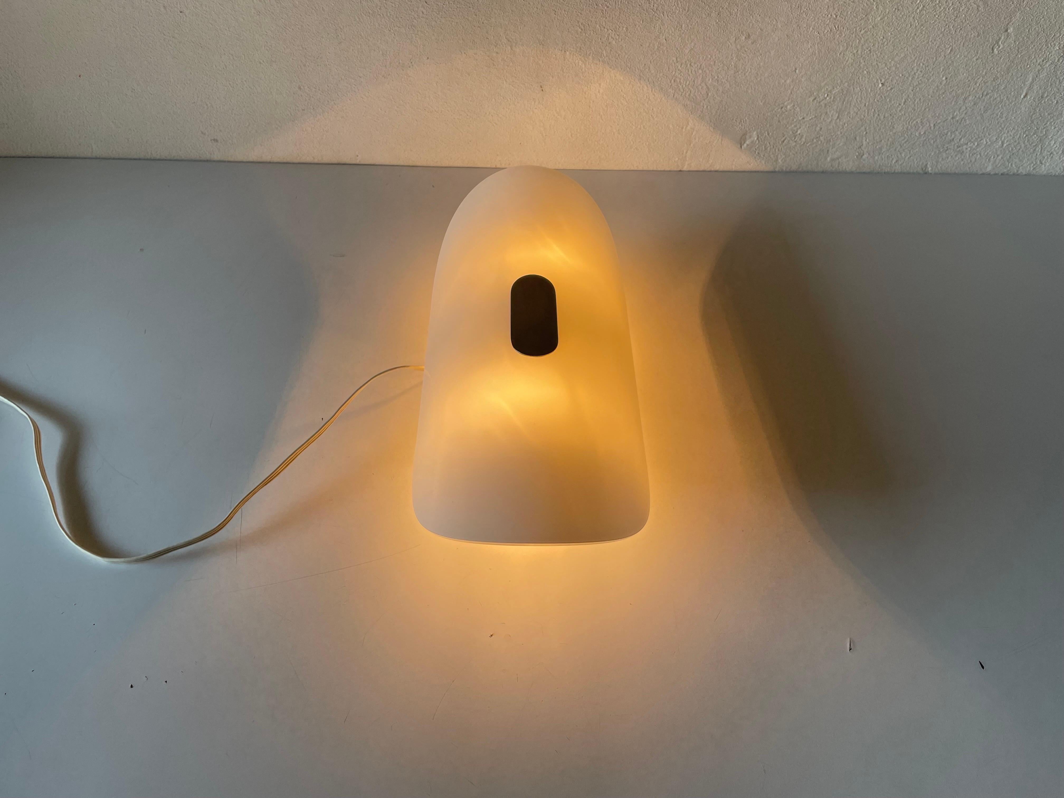 Opal Glass Model GEA Large Single Sconce by Florian Schulz, 1980s Germany For Sale 1
