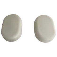 Opal Glass Pair of Sconces by Keuco, 1970s, Germany