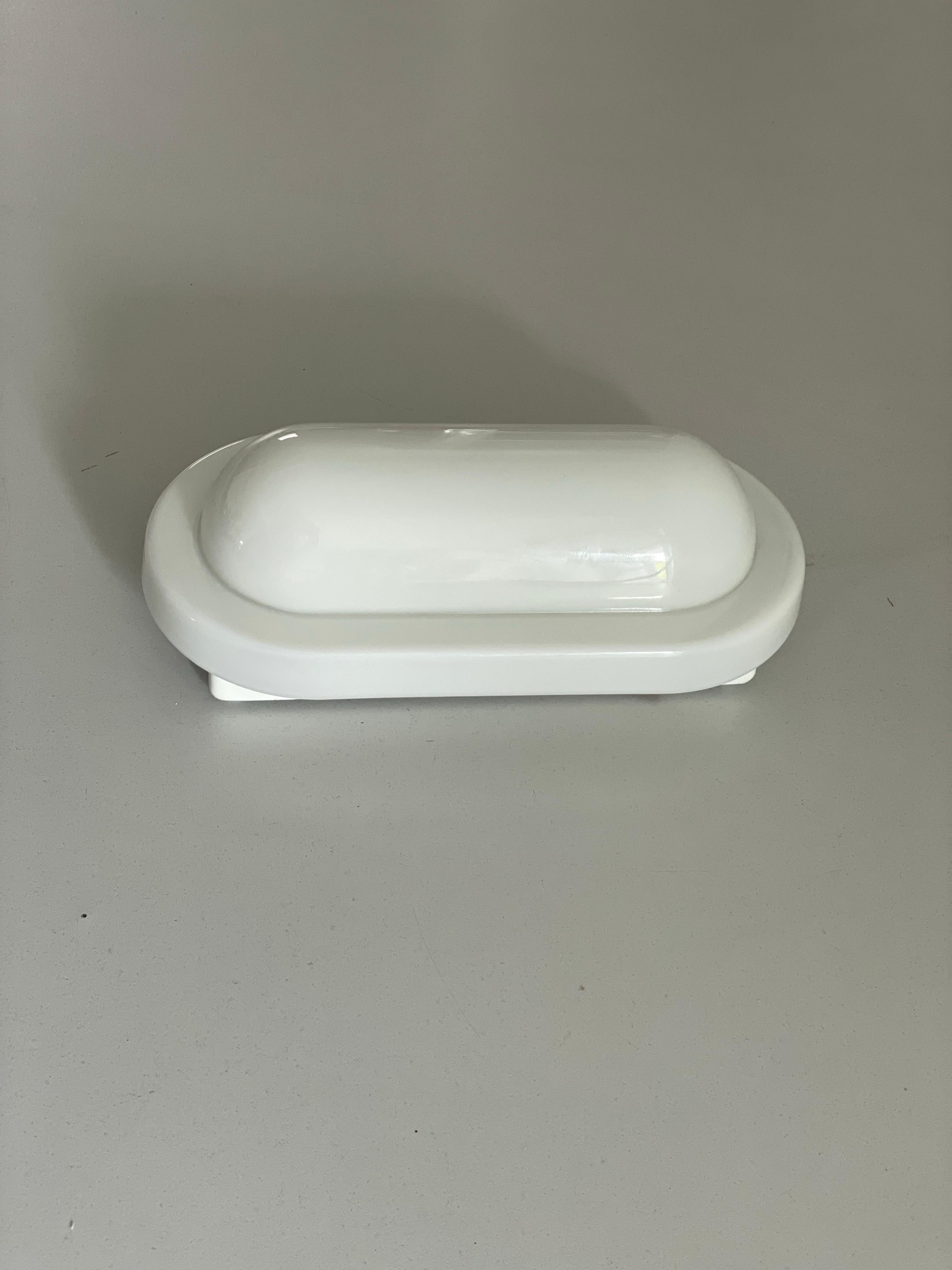 Fin du 20e siècle Applique simple en verre opale par Peill Putzler, années 1970, Germany en vente