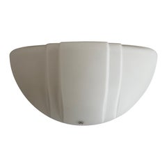 Opal Glass Single Wall Lamp by Peill Putzler, 1970s, Germany