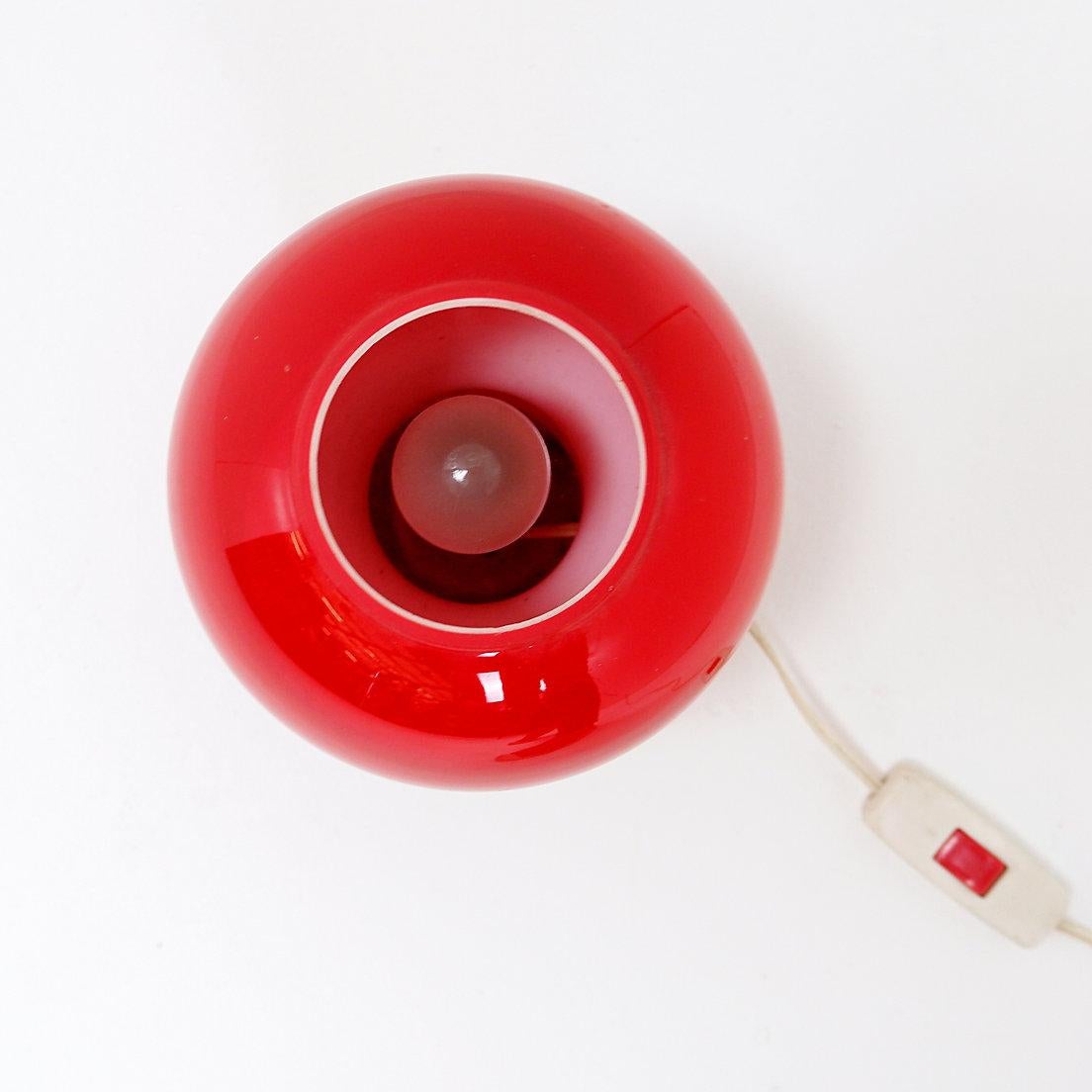 Lampe de table en verre opale par Herwig & Frank Sterckx pour De Rupel, Belgique années 1960 en vente 2