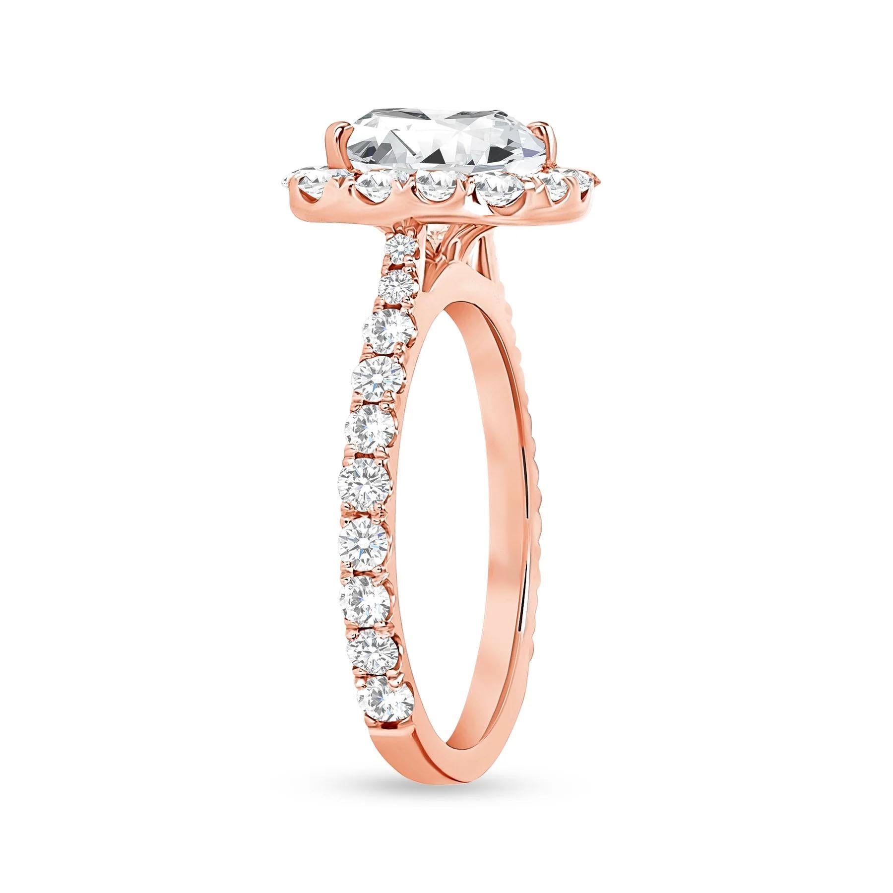 For Sale:  Opal Esoteric Cushion Cut 18K Gold Halo Engagement Ring 4