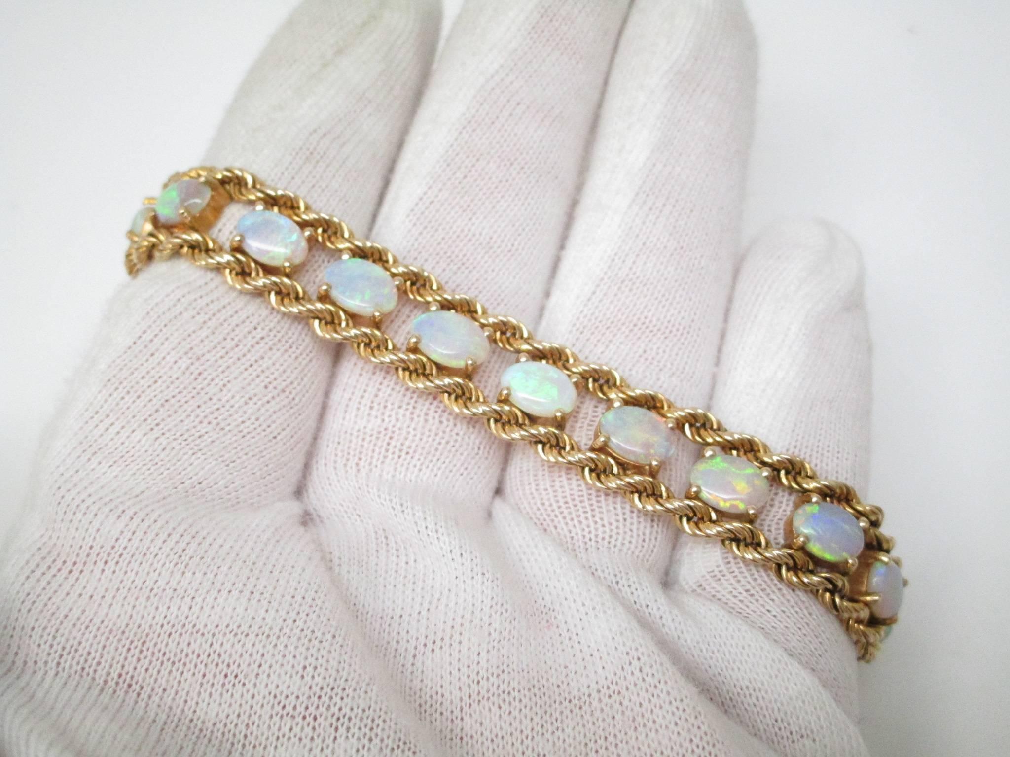 Women's Opal Gold Bracelet