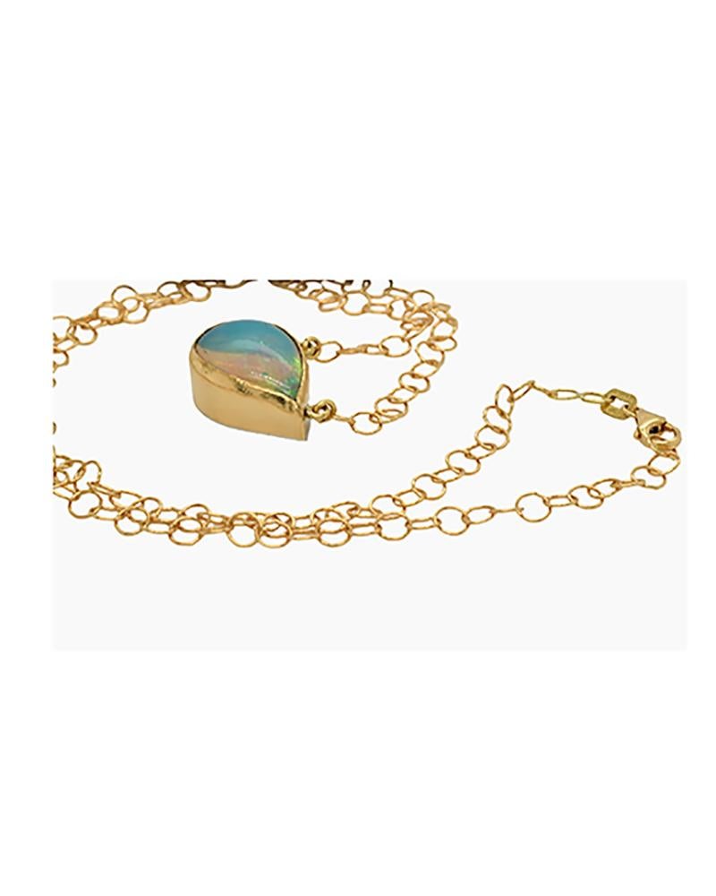 Opal-Gold-Halskette im Zustand „Neu“ im Angebot in New York, NY