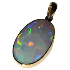 Opal Gold Necklace Harlequin pattern Opal wedding anniversary gift ideas