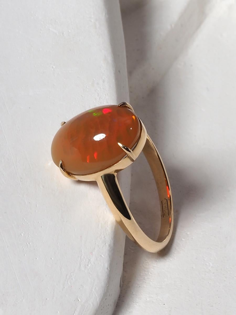 Opal Gold Ring Verlobungsring Versprechen im Angebot 1