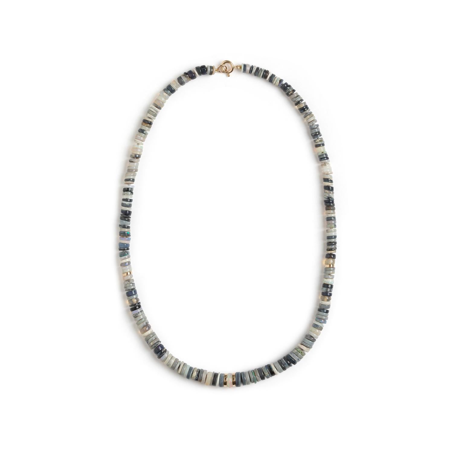 heishi beads necklace