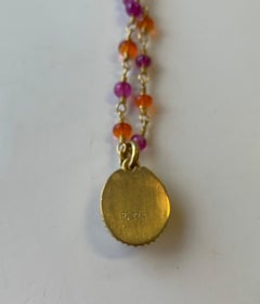 Opal in Yellow Gold 22 Karat Gold Pendant Necklace