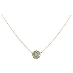 Opal Lace Necklace with Diamonds
