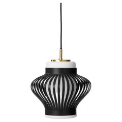 Opal Lamella Black Noir Pendant by Warm Nordic