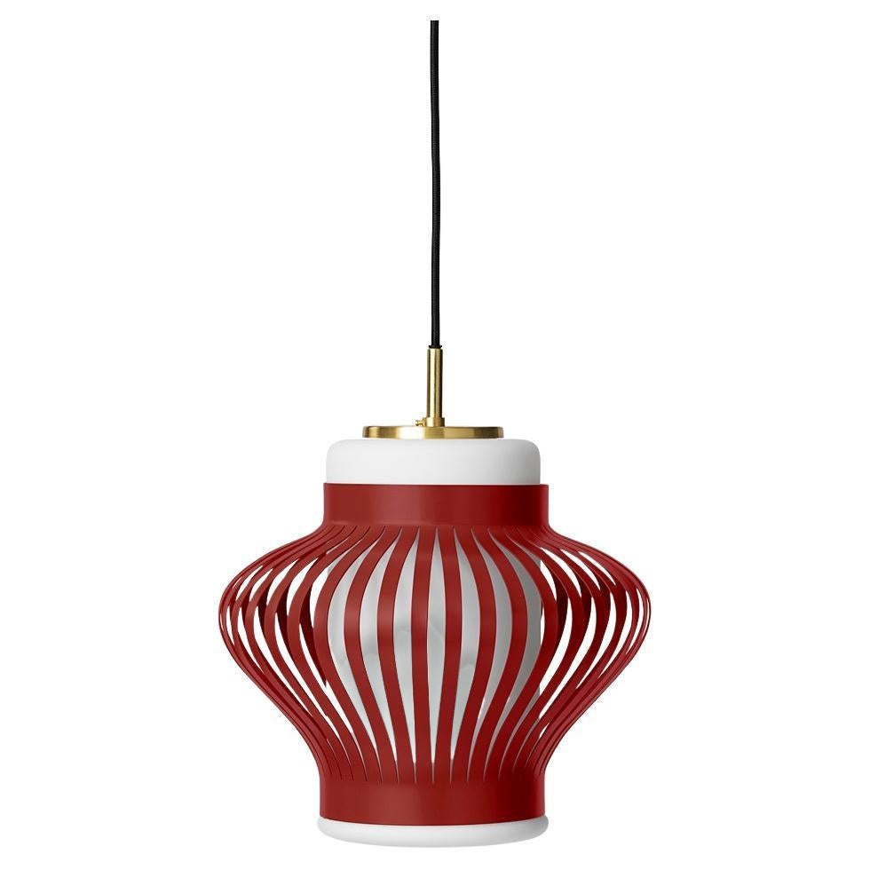 Opal Lamella Rote Traube Anhänger  Warm Nordic