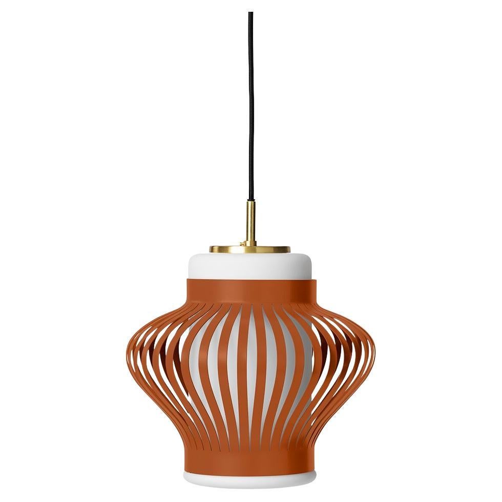 Opal Lamella Rusty Red Pendant by Warm Nordic For Sale