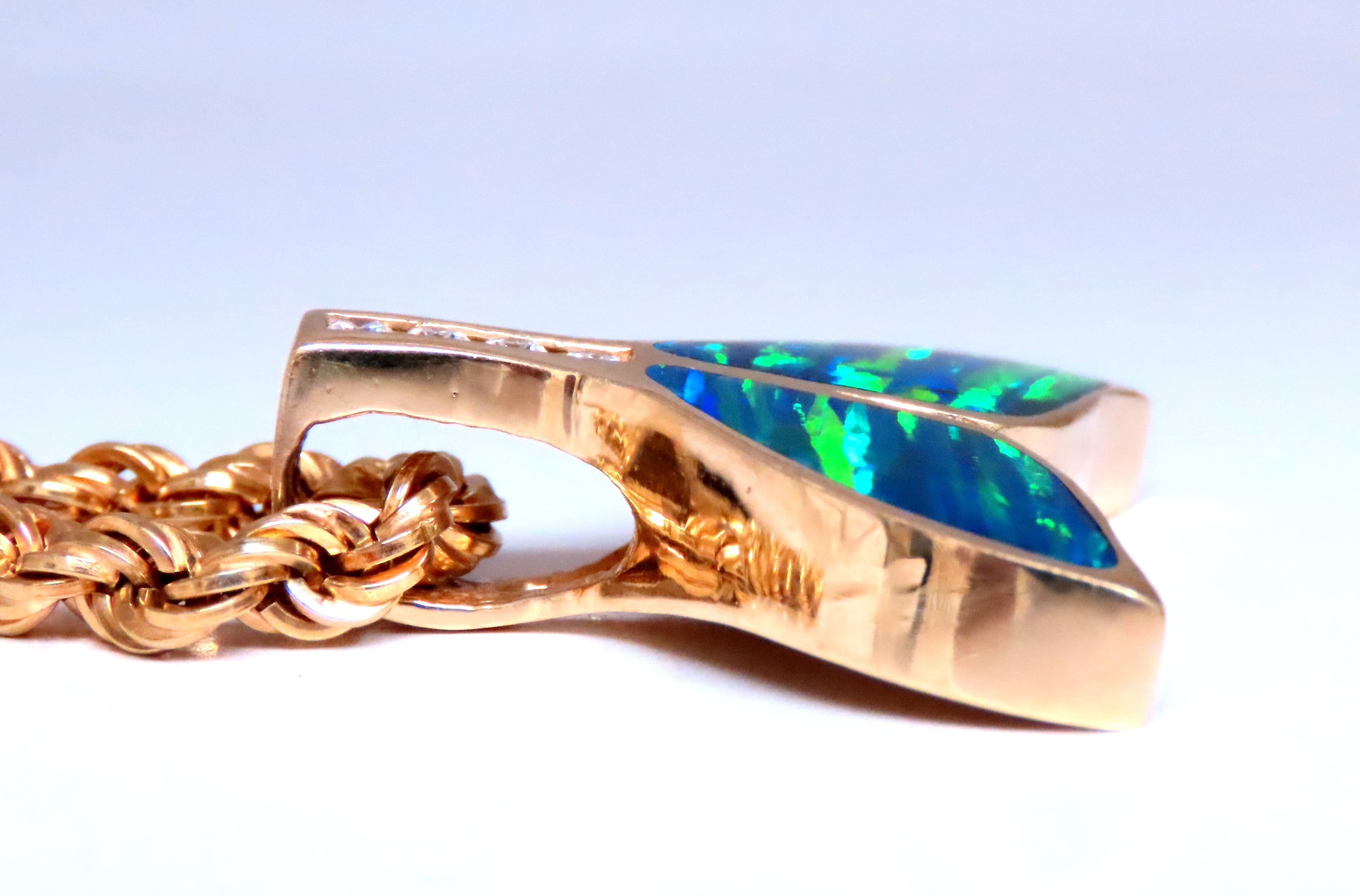 Contemporaneo Collana a catena Opal Large Whale Tale Rope in oro 14kt 12513 in vendita