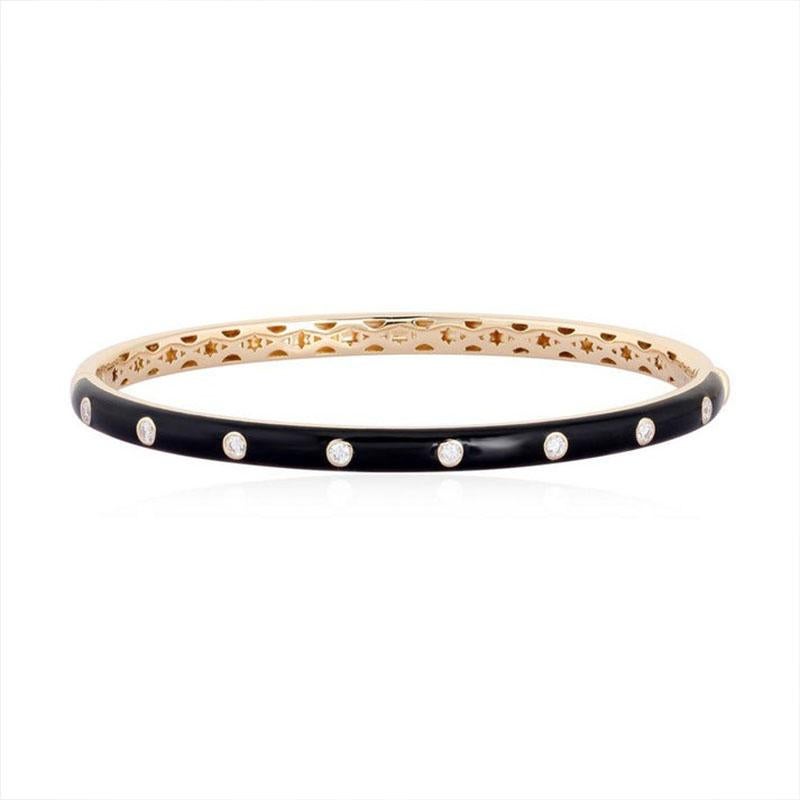 Moderne Bracelet en or jaune 14K Opal Mirage en vente