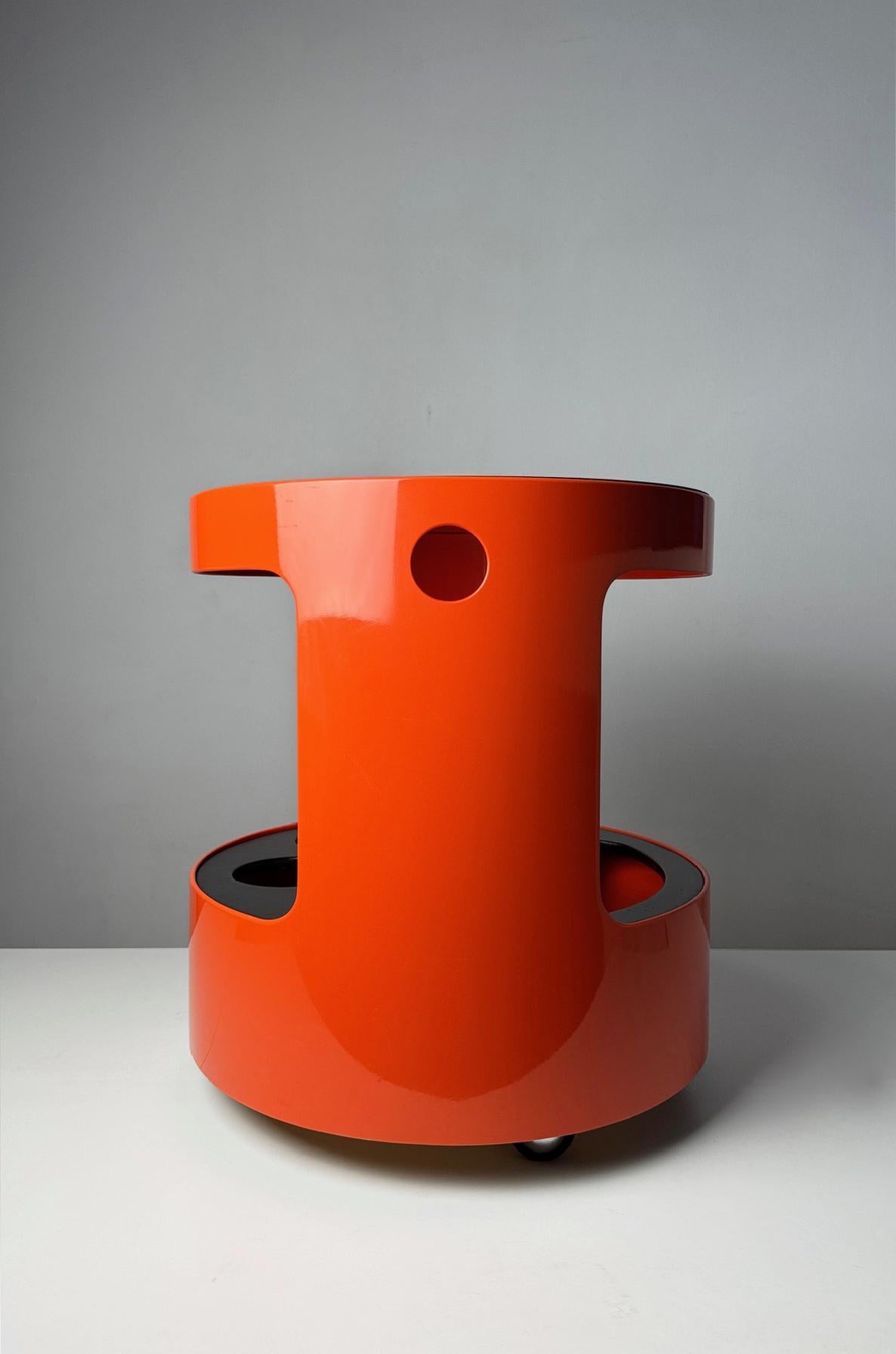 Mid-20th Century Opal Möbel Bar Trolley, 1960s Germany – Space Age Design For Sale