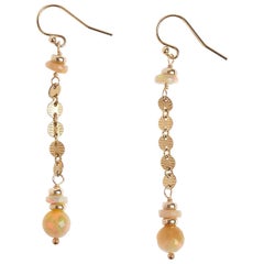 Opal Gold Mystic Earrings